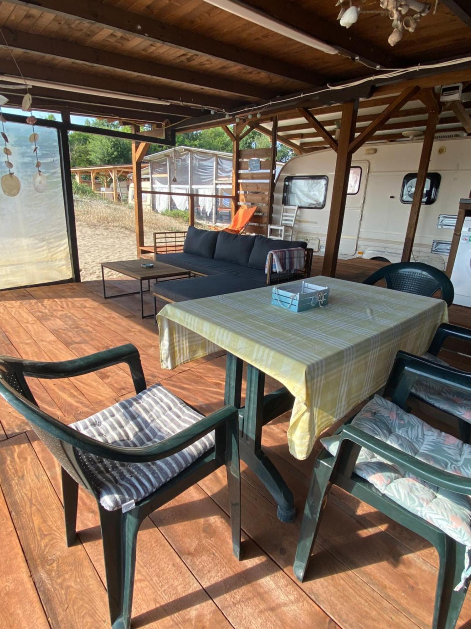 Sea Caravan On The Beach Kiten  Exterior foto