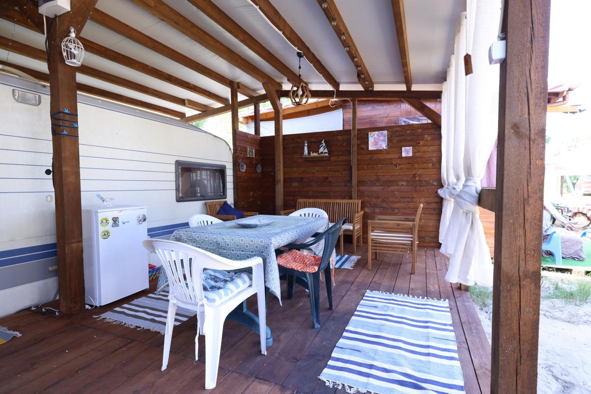 Sea Caravan On The Beach Kiten  Exterior foto