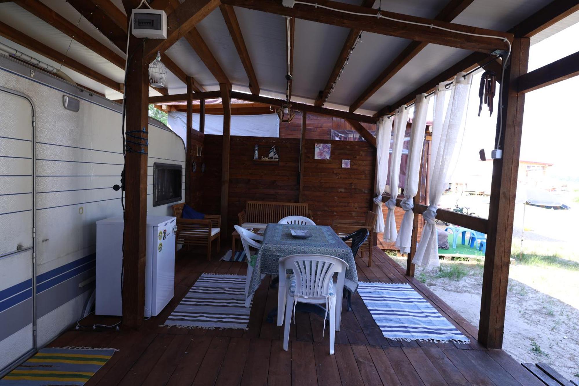 Sea Caravan On The Beach Kiten  Exterior foto