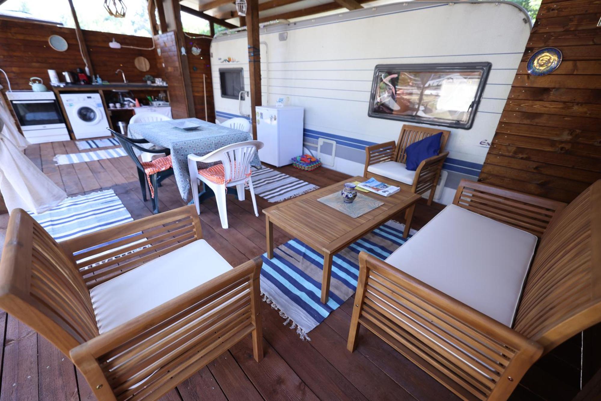 Sea Caravan On The Beach Kiten  Exterior foto