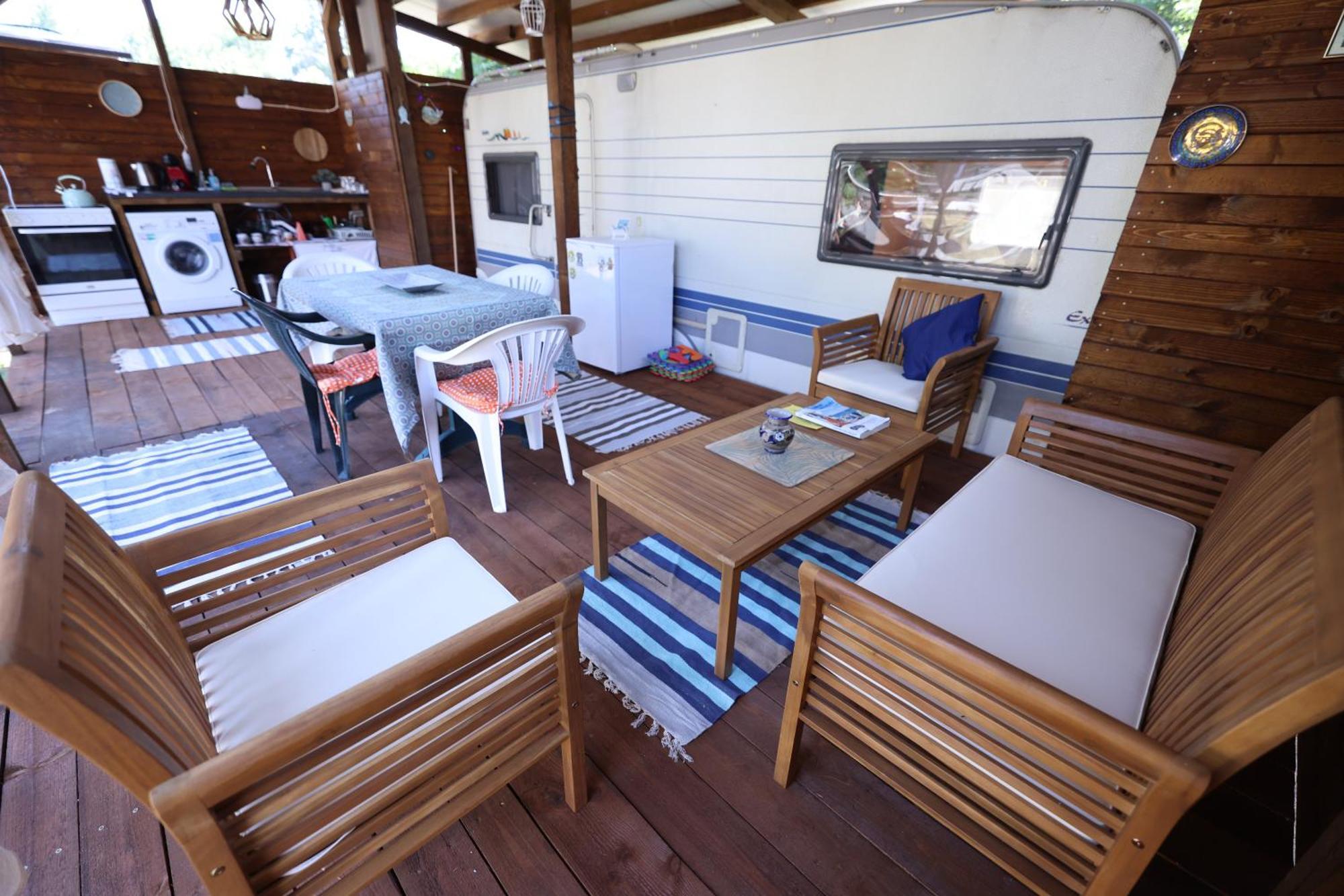 Sea Caravan On The Beach Kiten  Exterior foto